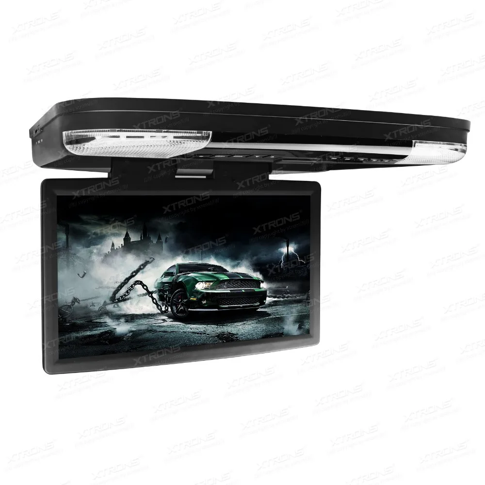 XTRONS 15 6 дюймовый dvd плеер на крыше автомобиля 1080P видео HD монитор широкий экран