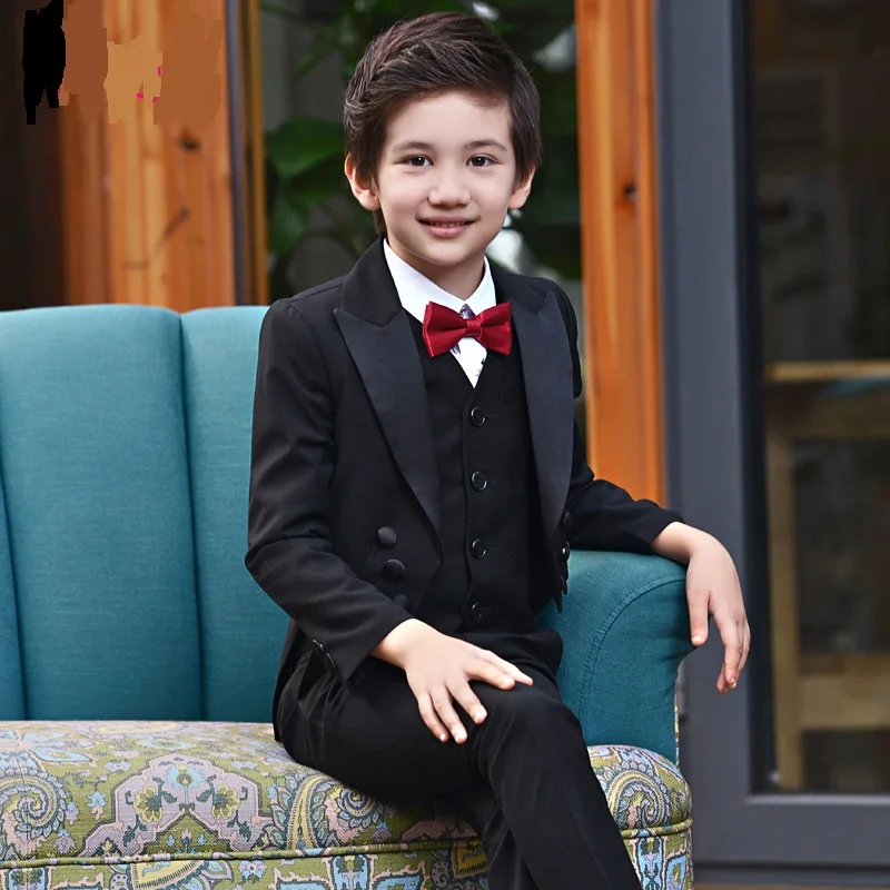 T001 Swallow tailed coat boy's performance suit children's boys' suit