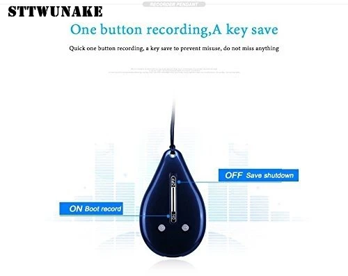 STTWUNAKE mini hidden voice recorder Professional Digital 8GB HD noise reduction Time stamp Spy voice recorder Built-in battery