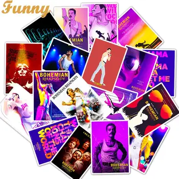 

25Pcs/Lot Movie Queen Stickers Bohemian Rhapsody For Laptop Motorcycle Skateboard Luggage Decal Toy DIY Sticker