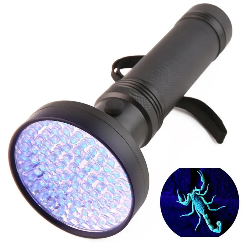 

2017 NEW FREE SHIPPING 100LED UV Ultra Violet Blacklight Flashlight Light Inspection Lamp Torch Outdoor N1