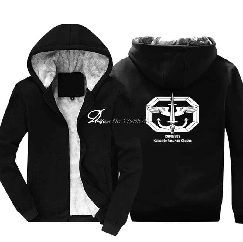 Armée Hip Commando La Hommes Harajuku Force Au Sweat À Spécial Tops Kopassus Indonésie Veste Nouveau Streetwear Capuche Black Mode Hop gray Sol Aqv64