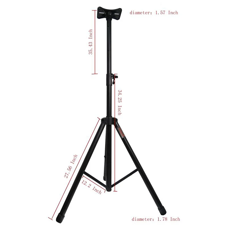 pa audio dj speaker stand mount holder heavy duty tripod for carry pro powered speakers