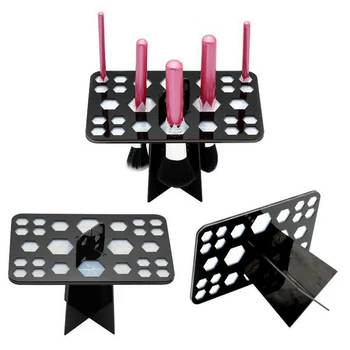 

Acrylic Make Up Tree Brushes Organizer Brush Air Drying Stand Storage 26 Holes Makeup Brush Holder Drying Rack Organizer Shelf