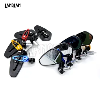 

CNC Motorcycle 7/8" 22mm Handle Bar End Rearview Mirrors Sideview Mirrors For Bajaj Pulsar 180 200 AS 150 250 YAMAHA MT07 09 125