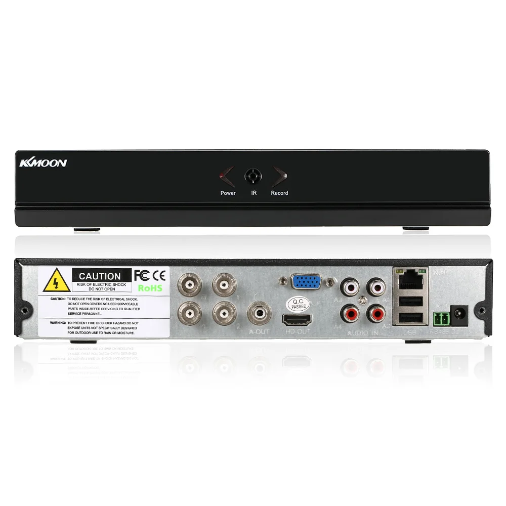 KKmoon 4CH AHD DVR H.264 HDMI1080P P2P Onvif 4 канала AHD DVR NVR цифровой видео Регистраторы для видеонаблюдения DVR комплект видеонаблюдения Регистраторы