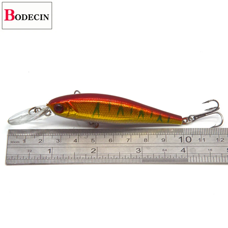 4PCS 3D Eyes Artificial Lures For Fishing Tackle Wobbler Trolling With Hooks Minnow Swimbait Cheap Sea Lures China Laser Bait (10)