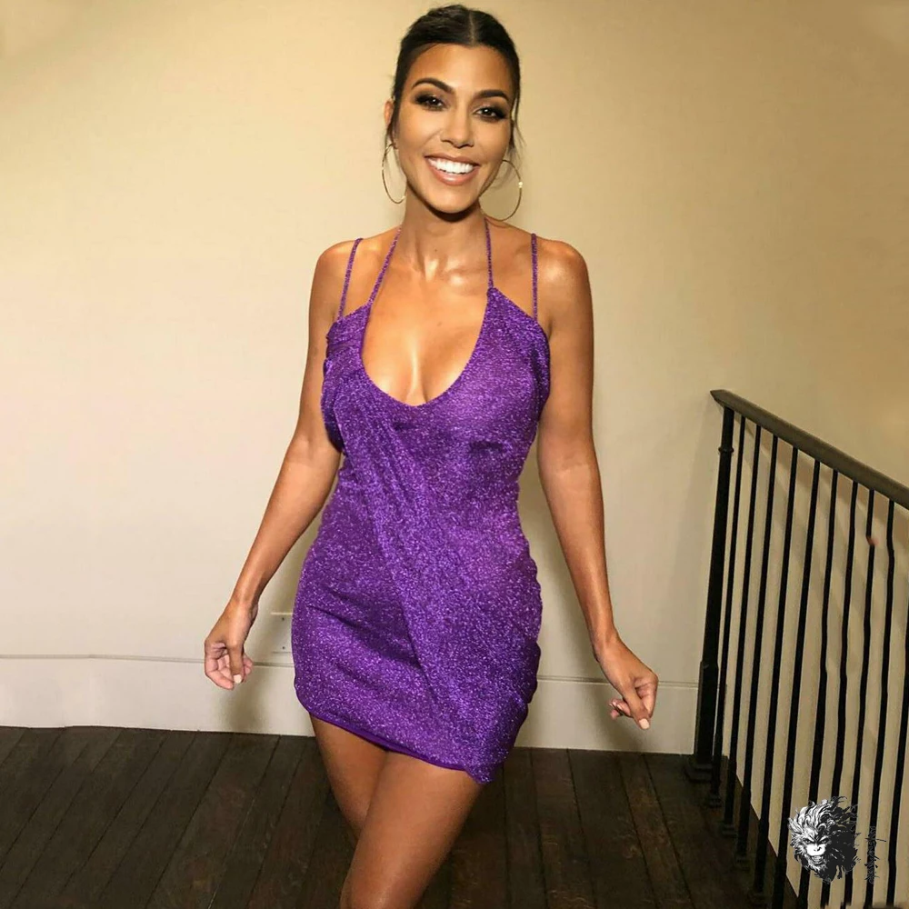 purple clubwear dresses