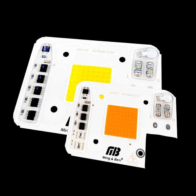 Умный IC светодиодный COB чип анти перенапряжения 50 Вт 30 AC220V теплый белый холодный