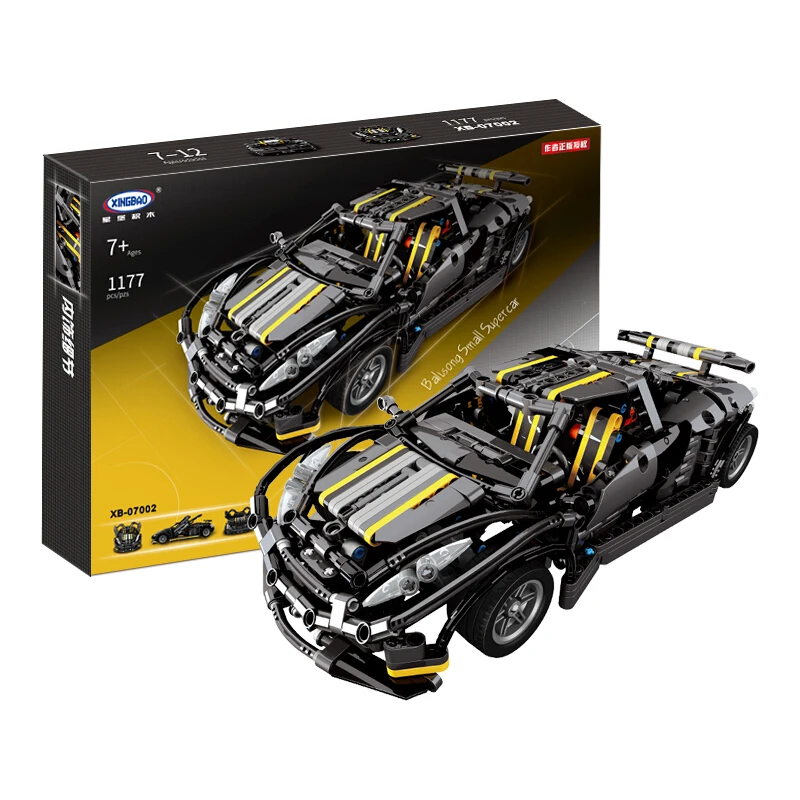 

XINGBAO Mechanical Series Future Sportscar Compatible with LEGOED Building Blocks Assembling Model Toys Balisong 07002 D20
