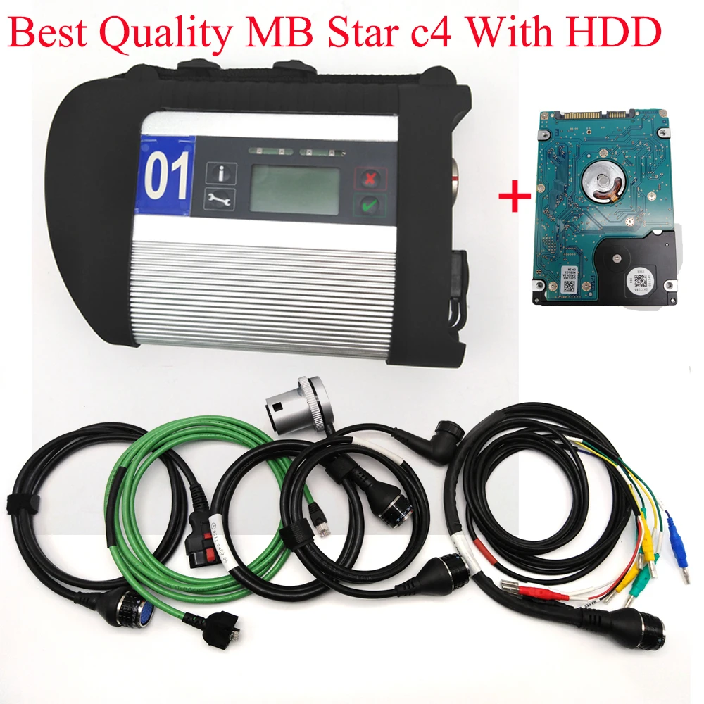 

Best Quality Full Chip MB STAR C4 SD Connect Diagnostic tool code reader and scan tool With HDD&SSD DHL Free shipping