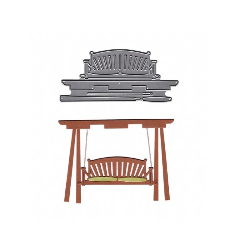 

Swing Chairs Shape Metal Cutting Dies Stencil For Scrapbooking Embossing DIY Paper Card Handcrafts Decor Templates