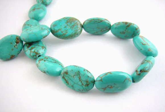

Doreen Box Created Gem Stone Beads Oval Green 10x14mm,42cm(16 4/8") long,1 Strand(28PCs)(B01444)