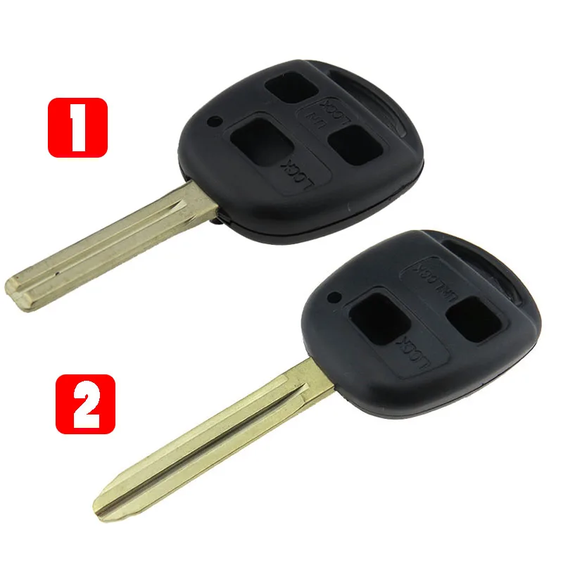 

New 2 Buttons Remote Key Fob Case for TOYOTA CAMRY RAV4 Corolla PRADO YARIS Dropship Car Key Shell