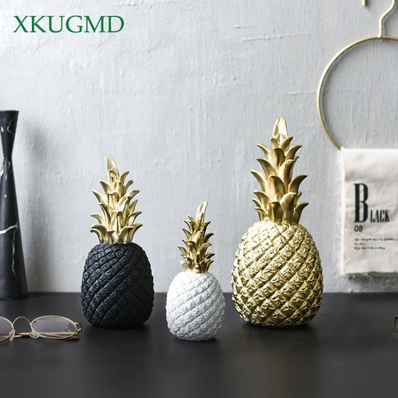 

Original Nordic Modern Pineapple Fruits Living Room Wine Cabinet Window Desktop Home Decoration Furnishing Prop Accessories