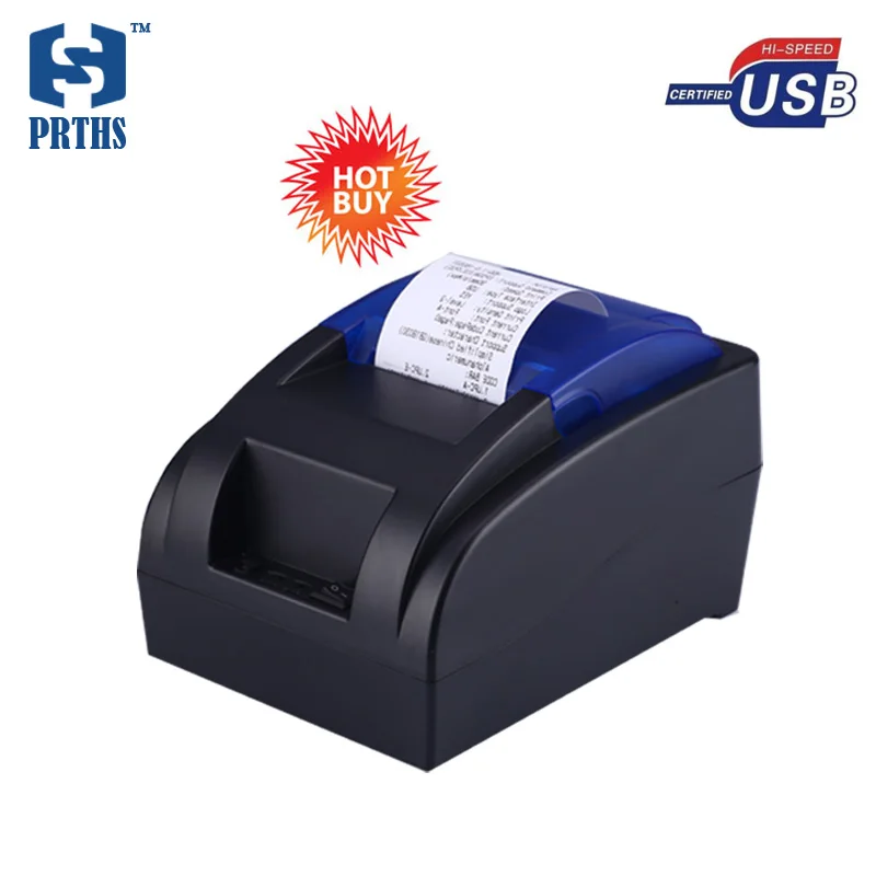 Новый USB термопринтер с EU/US/UK plug 58 мм рулон бумаги pos принтер машина горячая