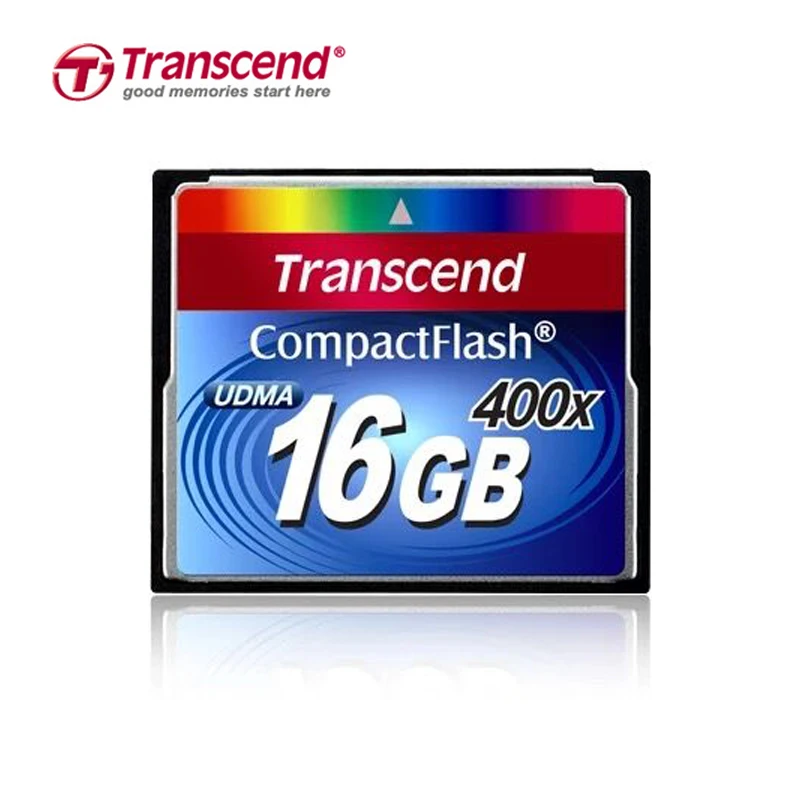 Оригинальная карта памяти Transcend 400X32 GB CF, реальная емкость, 16 ГБ, профессиональные карты CF, компактная вспышка для DSLR камеры, HD 3D видео