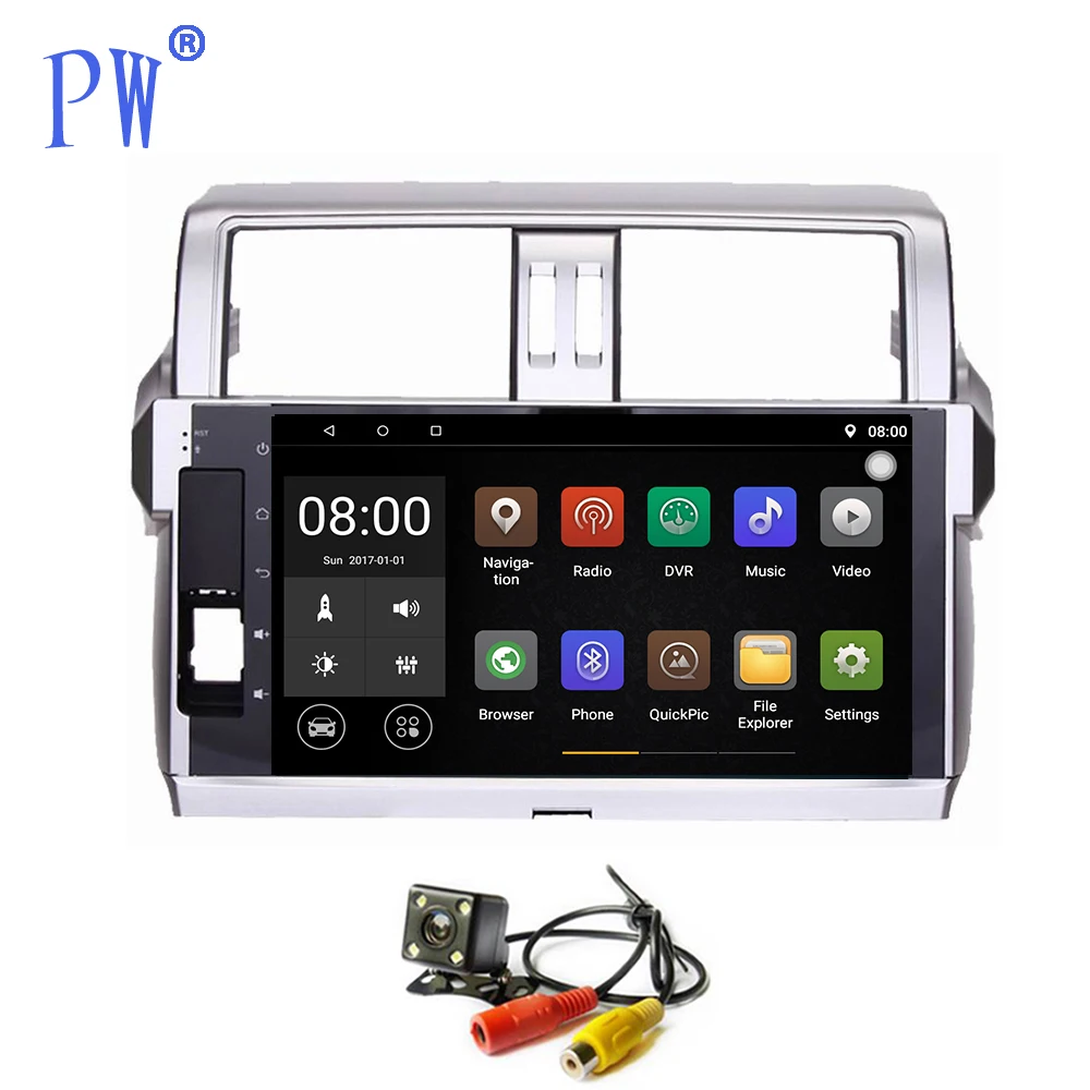 Автомобильное радио Android 7 1/8 0 GPS Navi для Toyota Prado 150 2014 + авторадио навигация головное