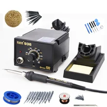 Регулируемая температура 936 паяльная станция 220 V 60 Вт электрическая железная паяльная станция 907 паяльная ручка с A1321 нагревательного элемента