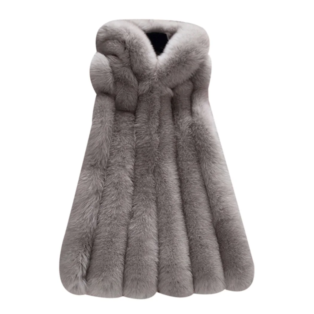 Women Faux Fur vest New Fashion Fur Vest Women In The Long Section 2017 High Quality Autumn And Winter New Products Soft Women Faux Fur vest New Fashion Fur Vest Women In The Long Section 2017 High Quality Autumn And Winter New Products Soft