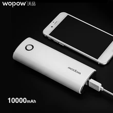 WOPOW PD504 10000mAh Power Bank Portable charger External Battery 5V/2A Single USB Port Powerbank For Mobile Phones Tablet PC