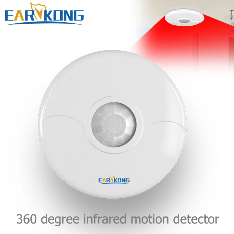 Wireless Ceiling infrared detectors 433MHz For Home Burglar Alarm System, For M2B / WPG / PG103 G90B / GSM / Wifi / Alarm System turn signals