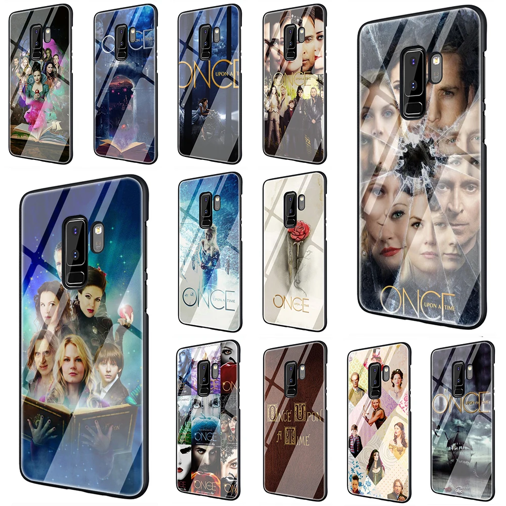 

Once Upon A Time Tempered Glass TPU Black Cover Case for Samsung S7 Edge S8 S9 S10 Note 8 9 10 plus A10 20 30 40 50 60 70