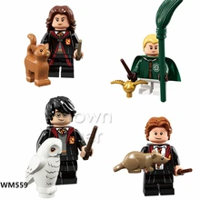 Гарри, фигурки, блоки, игрушки, персонажи, Рон Гермиона, Волдеморт, Добби, экшн-игрушка, фигурка, строительные блоки, кирпичные игрушки для детей