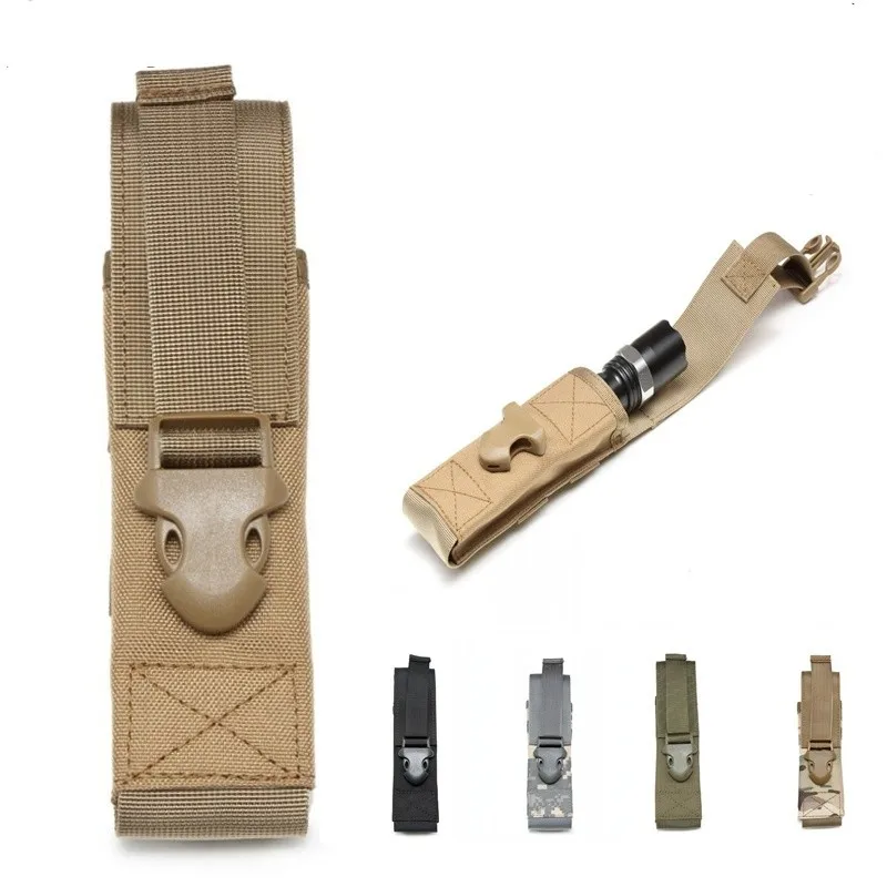 CQC Molle System 1000D Flashlight Pouch Military Accessories Holder