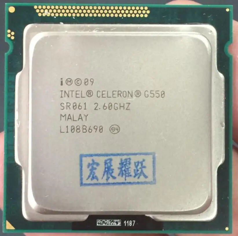 

Intel CPU Celeron G550 CPU 2M Cache, 2.60 GHz LGA 1155 TDP 65W desktop processor Dual-Core PC computer CPU