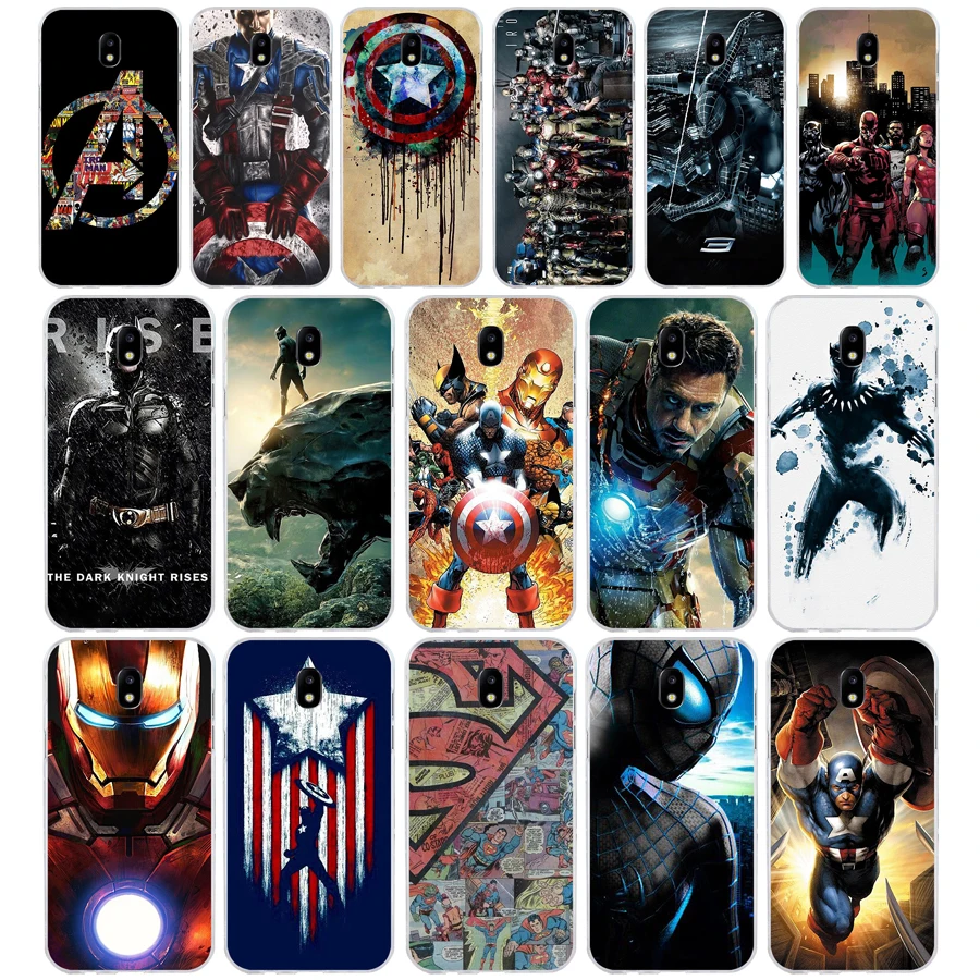 

169 Marvel Avengers Captain America Soft Silicone Tpu Cover phone Case for Samsung j3 j5 j7 2015 16 17 j2 j4 prime j6 Plus 2018