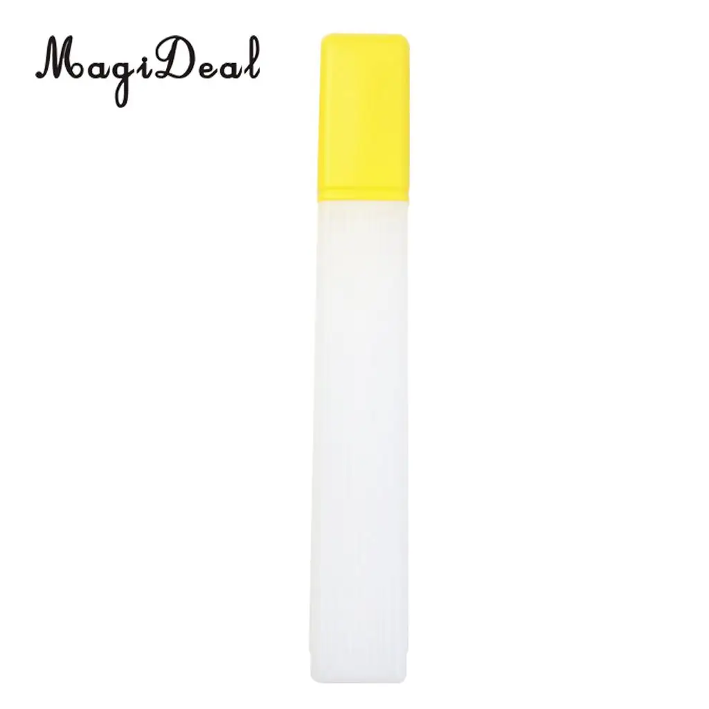 41x6cm Plastic Clear Knitting Needle Crochet Hook Tube Case Holder Storage Case 