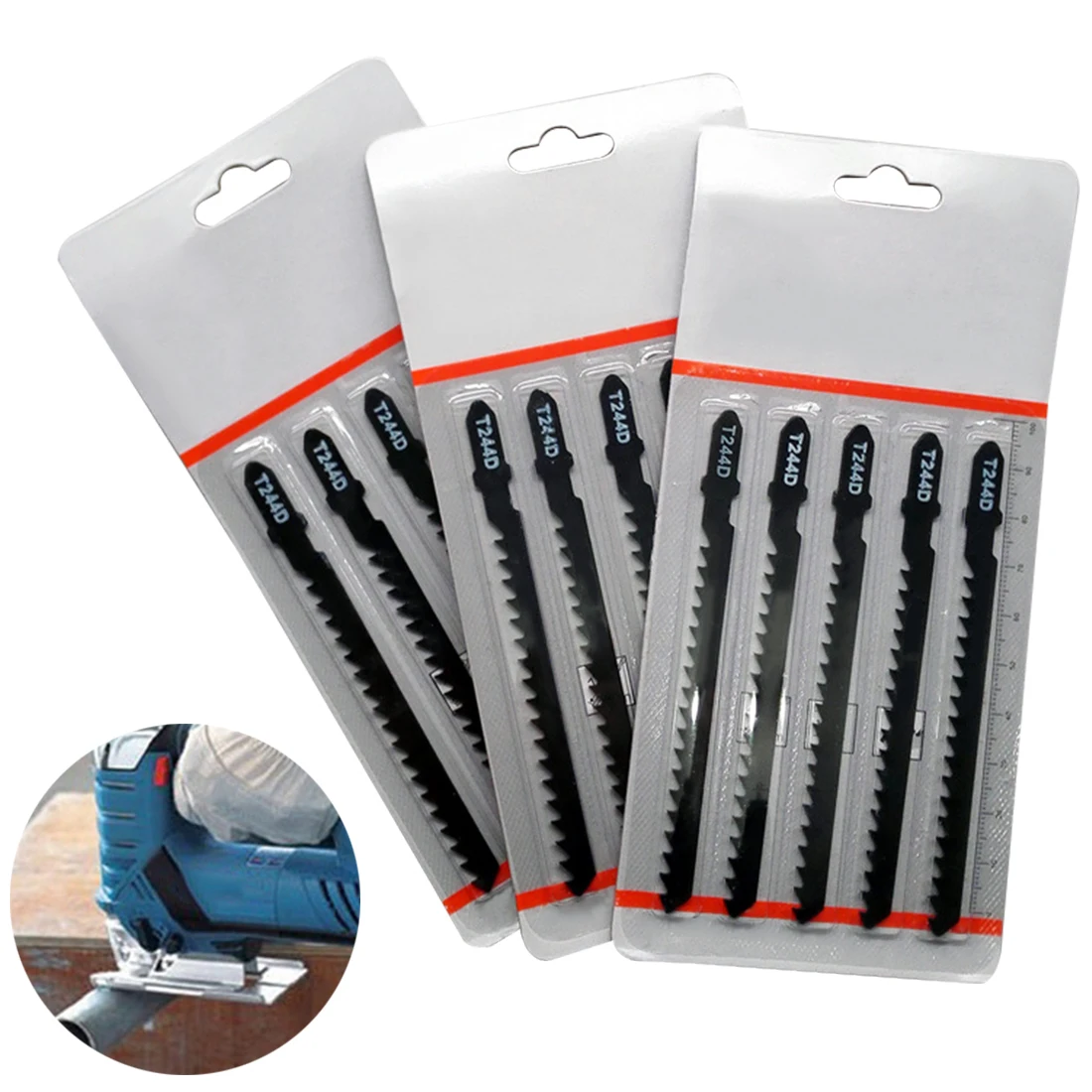 5pcs Hard Wood Curve Cut Jigsaw Sabre Curve Saw Blades for Home DIY