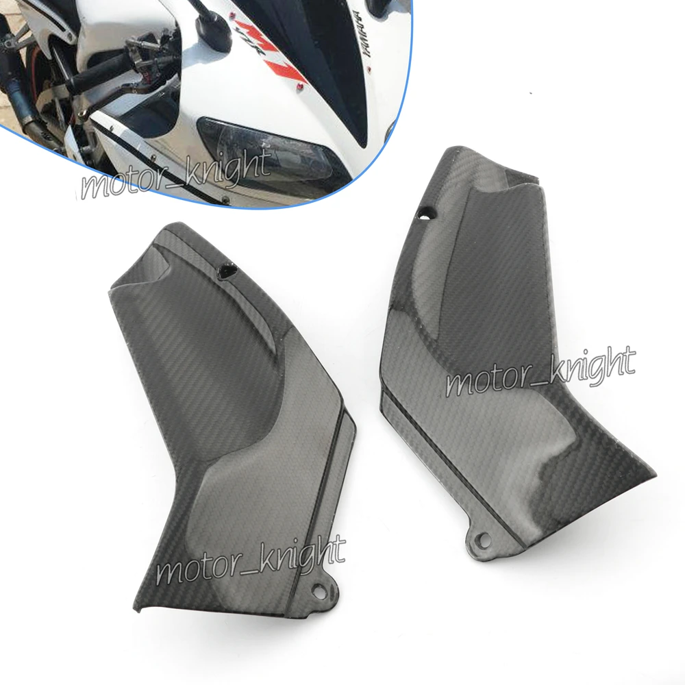 Углеродное волокно 2 шт Неокрашенная крышка воздуховода Cowl обтекатель для YAMAHA YZF