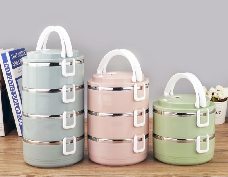 Portable Stainless Steel Bento Round Lunch Boxin Lunch Boxes from Home