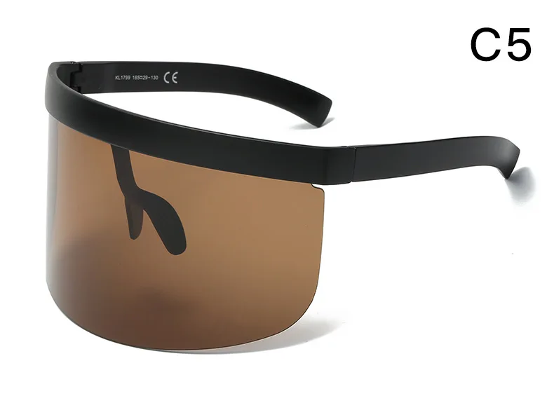 Новые солнцезащитные очки Oversize wo Для мужчин солнцезащитные очки большой кадр отражающие солнечные очки Ветер Для мужчин солнечные очки ретро квадратные очки без оправы