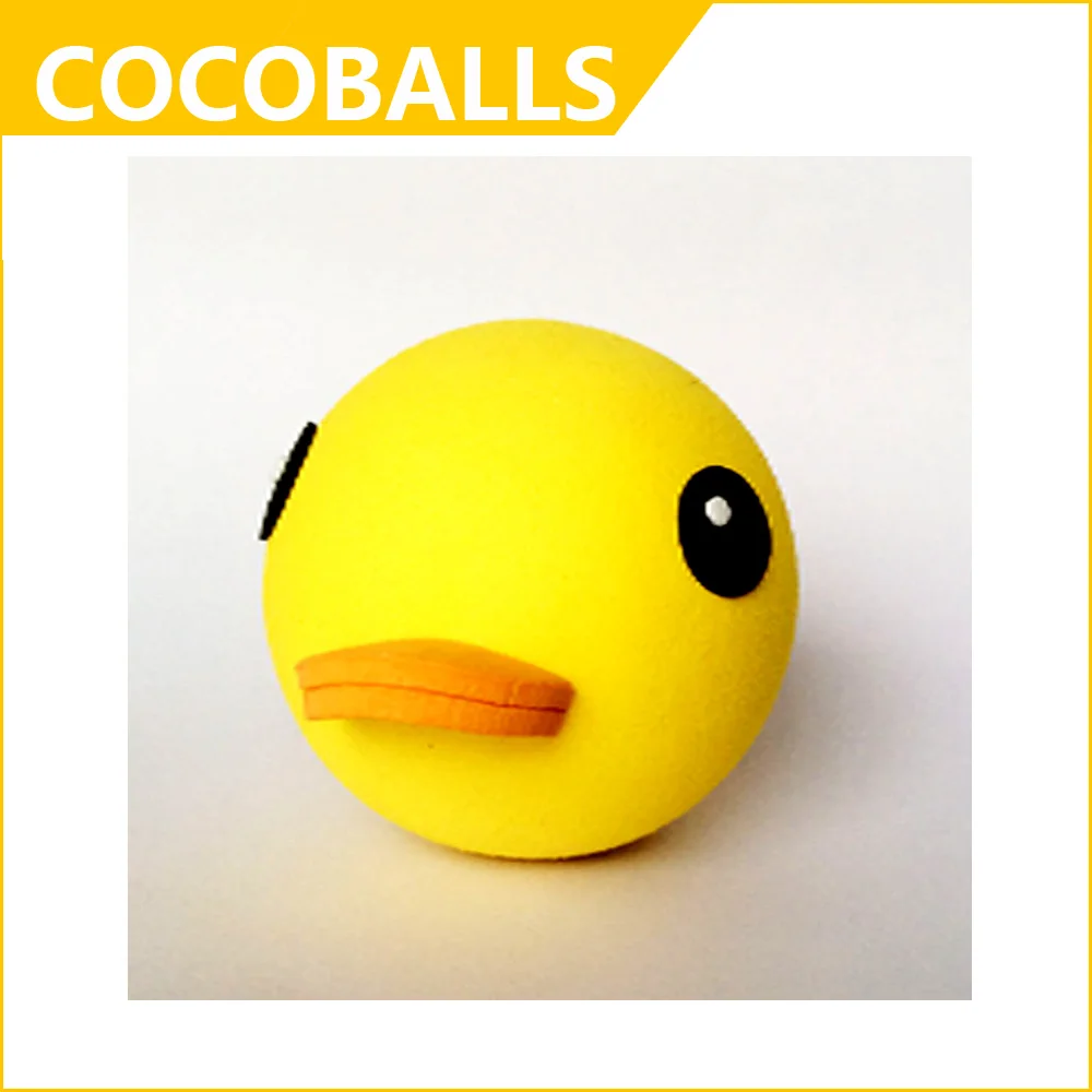 cocoballs yellow duck car sticker antenna toppers eva foam 10pcs/lot