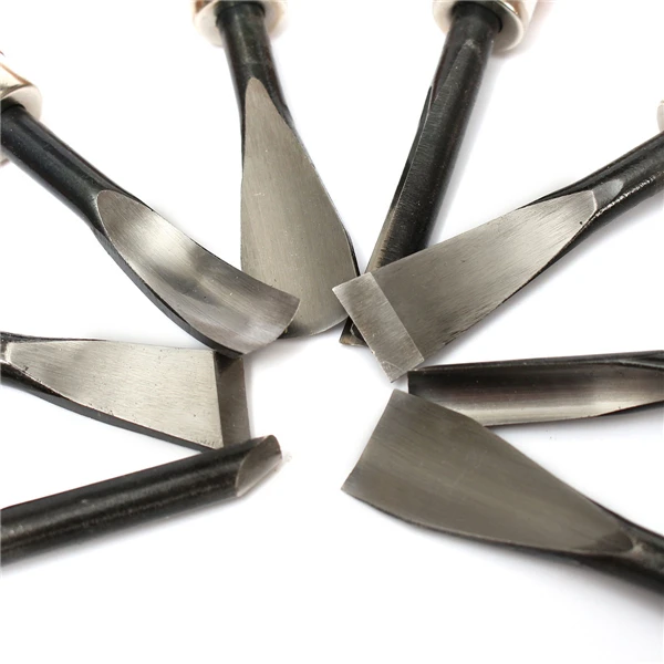 8 шт. нож для резьбы по дереву стамеска ручной инструмент для работы с кожей