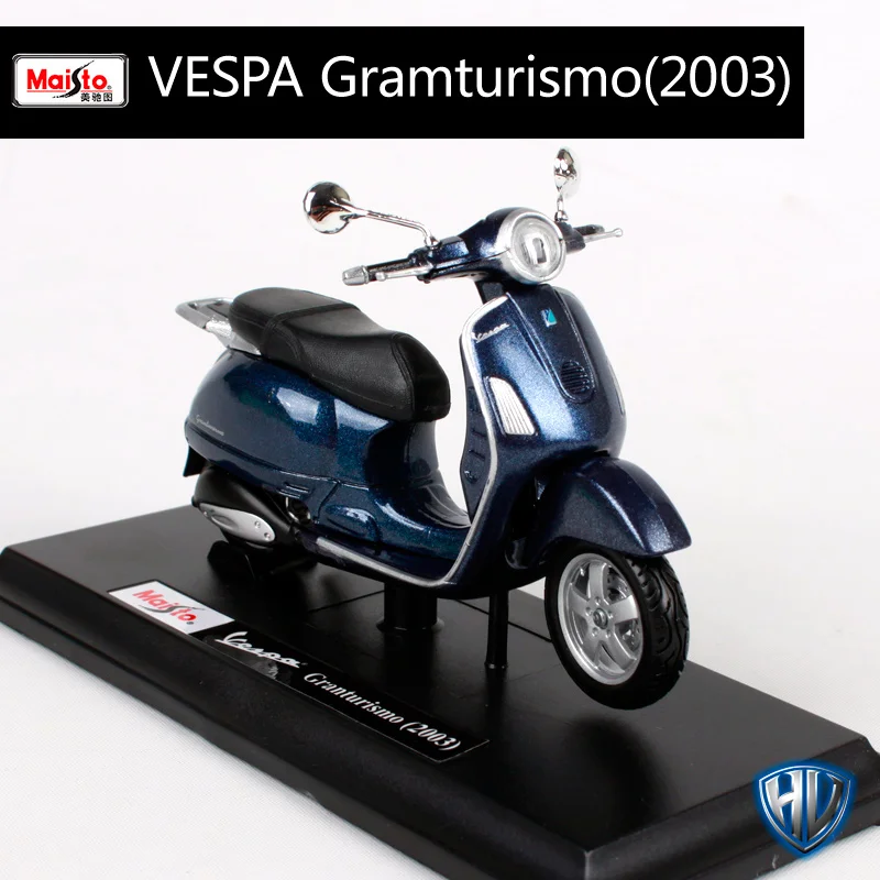 Maisto 1:18 12 Скутеры Vespa мотоциклетные литые под давлением для женщин мотоциклетные мини мотоцикл модель подарок для коллекционирования 39540 - Цвет: 03131