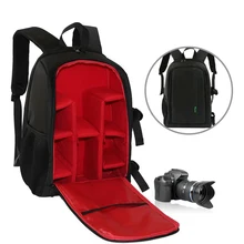 Waterproof Digital DSLR Camera Bag Photo Padded Backpack w/ Rain Cover Laptop 15.6″ Multi-functional Video Camera Soft Bag Case