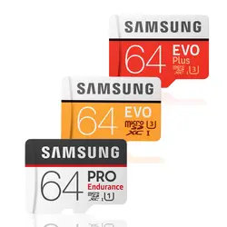 Samsung карта памяти Micro SD 64 ГБ 128 ГБ class10 Водонепроницаемый Evo Plus TF карты памяти адаптер Транс Mikro карты для смартфонов 32 ГБ