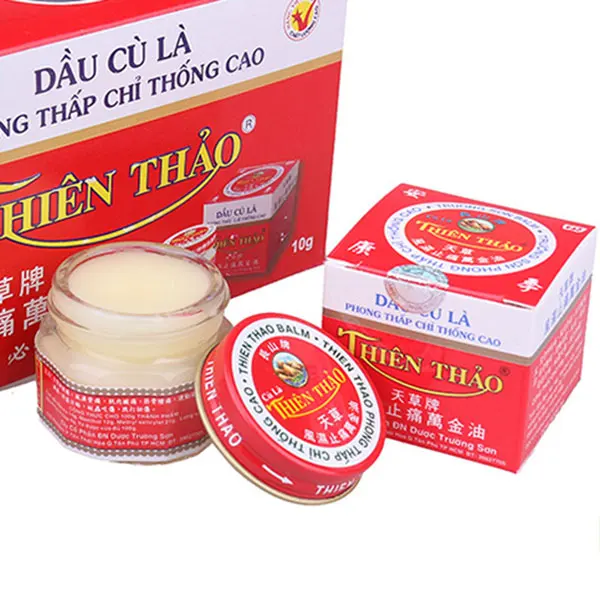 

Vietnam THIEN THAO Balm Oil Ointment 10g Sciatica Rheumatism Headache Stomachache Sniffles Insects Bites Sprains RJ99