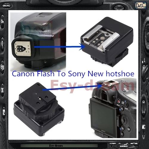 Camera Hot Shoe Adapter Converter For Canon Flash to New MI Hotshoe For
