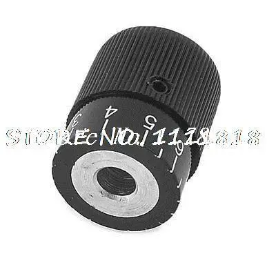 

Mechanical 10mm Hole Diameter Knurled Grip Graduation Knob Black