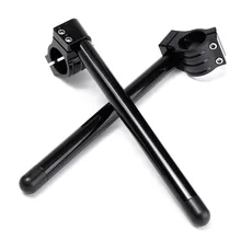 Мотоцикл 7/8 ''зажим руля-на 35 мм вилка трубка черный для кафе гонщик Универсальный