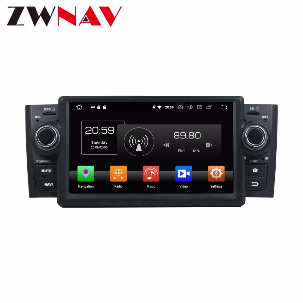 Perfect 4+32G Android 8.0 Car CD DVD Stereo Head unit For Fiat LINEA 2007-2013 car multimedia player Auto radio GPS Navigation BT Wifi 5