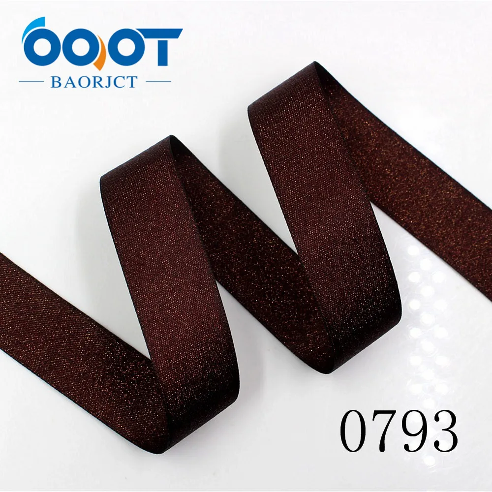 Двухсторонняя Золотая лента OOOT BAORJCT 1712292 25 мм 10 ярдов термотрансферный принт
