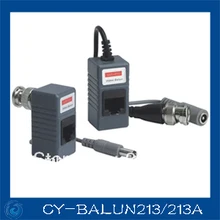 CCTV BNC Video Power Balun UTP twisted pair Power Transceiver,UTP Video Balun with RJ45 UTP Port and Surge Protection