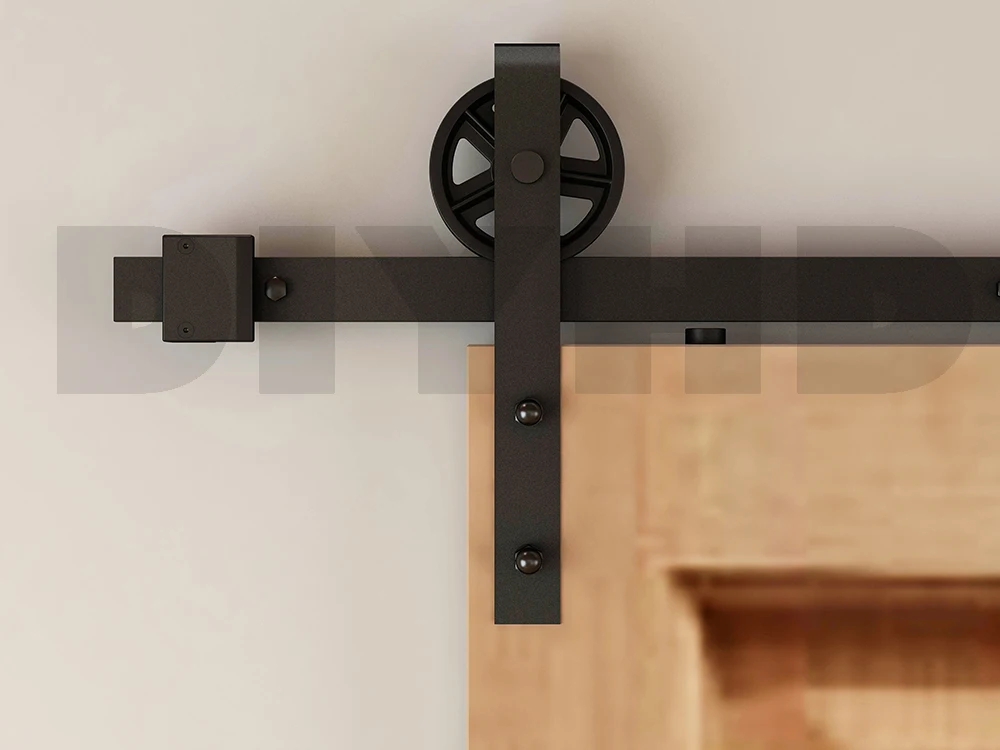 DIYHD 150 см 244 винтажные спицы большое колесо скользящий сарай деревянная дверь