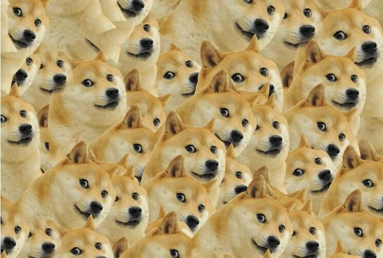 

01 Doge God annoying dog puzzle 1000 pieces of wood of adult heart disease mental funeral spree pollution erhu eggs